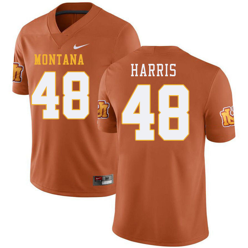 Montana Grizzlies #48 Hayden Harris College Football Jerseys Stitched Sale-Throwback